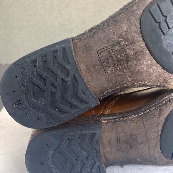 Frye Tyler Lace Up Cognac Leather Boots - Women’s Size 9D (3486070-COG) - Picture 14 of 15